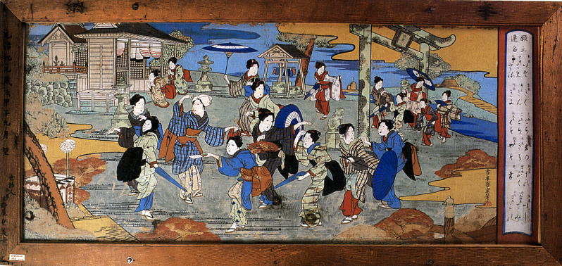 婦人神社参詣の図