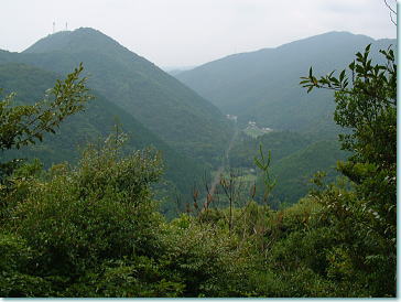 長井坂から見た和深川集落